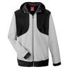 Team 365 Men's Black/Sport Silver Rally Colorblock Microfleece Jacket