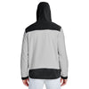 Team 365 Men's Black/Sport Silver Rally Colorblock Microfleece Jacket