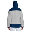 Team 365 Men's Sport Dark Navy/Sport Silver Rally Colorblock Microfleece Jacket