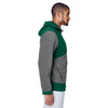 Team 365 Men's Sport Graphite/Sport Silver Rally Colorblock Microfleece Jacket