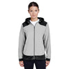 Team 365 Women's Black/Sport Silver Rally Colorblock Microfleece Jacket