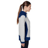 Team 365 Women's Sport Dark Navy/Sport Silver Rally Colorblock Microfleece Jacket