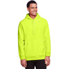 Team 365 Unisex Safety Yellow Zone HydroSport Heavyweight Pullover Hooded Sweatshirt