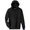 Team 365 Youth Black Zone HydroSport Heavyweight Pullover Hooded Sweatshirt