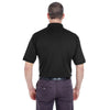 UltraClub Men's Black Platinum Performance Pique Polo with TempControl Technology