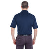 UltraClub Men's Navy Platinum Performance Pique Polo with TempControl Technology