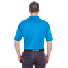 UltraClub Men's Ocean Blue Platinum Performance Pique Polo with TempControl Technology