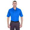 UltraClub Men's Royal Platinum Performance Pique Polo with TempControl Technology