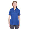 UltraClub Women's Cobalt Platinum Performance Pique Polo with TempControl Technology