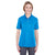 UltraClub Women's Ocean Blue Platinum Performance Pique Polo with TempControl Technology