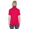 UltraClub Women's Red Platinum Performance Pique Polo with TempControl Technology