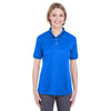 UltraClub Women's Royal Platinum Performance Pique Polo with TempControl Technology