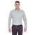 UltraClub Men's Heather Grey Egyptian Interlock Long-Sleeve Polo