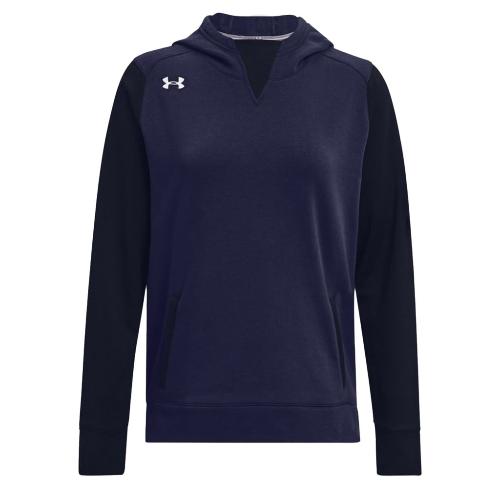 Under Armour Women's Midnight Navy Dynasty Fleece Hoody