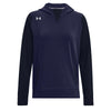 Under Armour Women's Midnight Navy Dynasty Fleece Hoody