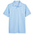 UltraClub Men's White/Columbia Blue Cavalry Twill Performance Polo