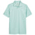 UltraClub Men's White/Jade Cavalry Twill Performance Polo