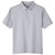 UltraClub Men's Heather Grey Lakeshore Stretch Cotton Performance Polo