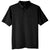 UltraClub Men's Black Lakeshore Stretch Cotton Performance Polo