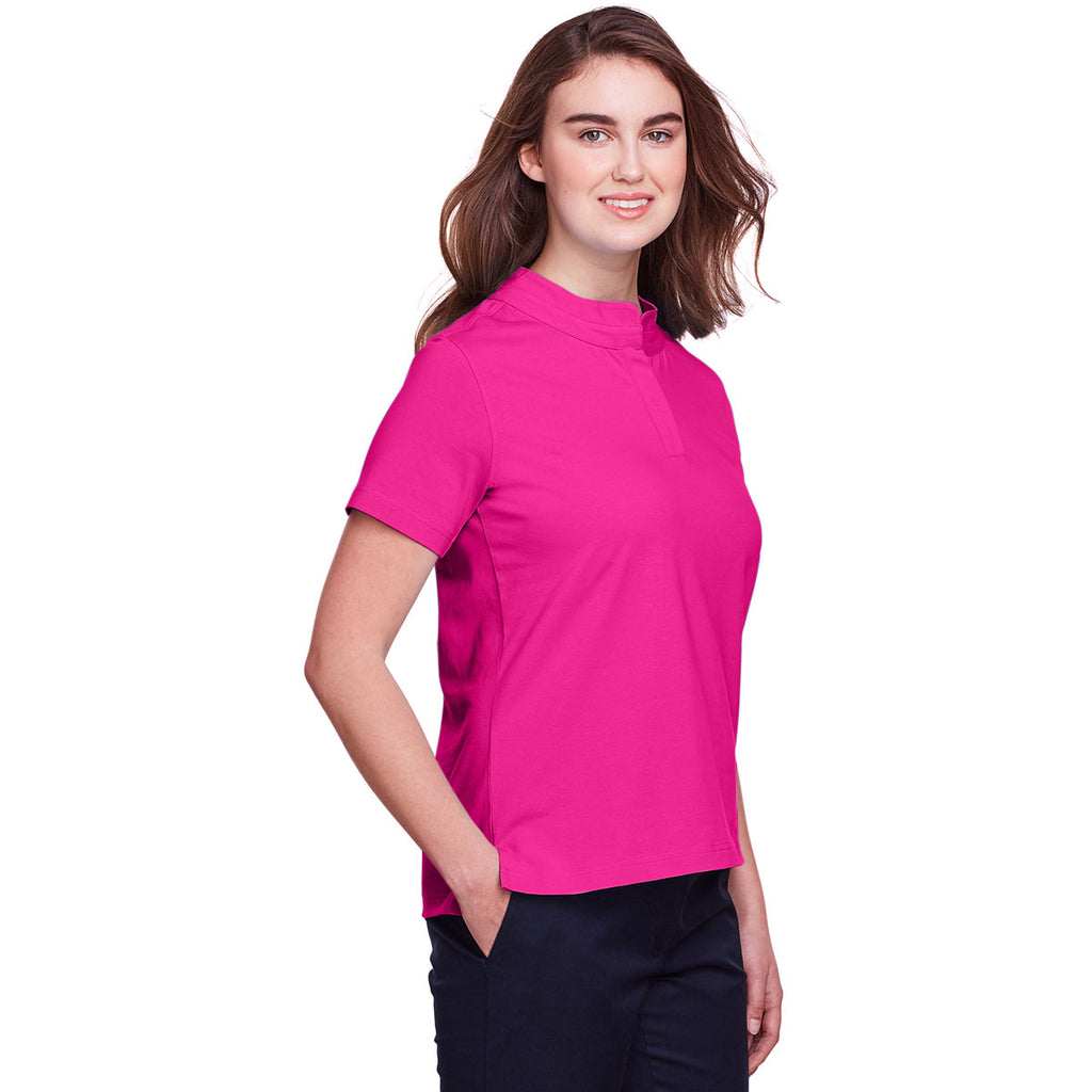 UltraClub Women's Heliconia Lakeshore Stretch Cotton Performance Polo