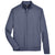 UltraClub Men's Navy Heather Navigator Heather Performance Full-Zip