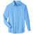 UltraClub Men's Columbia Blue Bradley Performance Woven Shirt