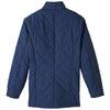 UltraClub Men's Navy Dawson Quilted Hacking Jacket