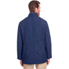 UltraClub Men's Navy Dawson Quilted Hacking Jacket