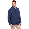 UltraClub Men's Navy Dawson Quilted Hacking Jacket