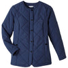 UltraClub Women's Navy Dawson Quilted Hacking Jacket