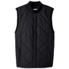 UltraClub Men's Black Dawson Quilted Hacking Vest