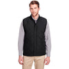 UltraClub Men's Black Dawson Quilted Hacking Vest