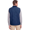 UltraClub Men's Navy Dawson Quilted Hacking Vest