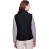 UltraClub Women's Black Dawson Quilted Hacking Vest