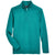 UltraClub Men's Jade Heather Coastal Pique Fleece Quarter-Zip