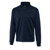 Cutter & Buck Men's Solid Navy DryTec Edge Quarter Zip