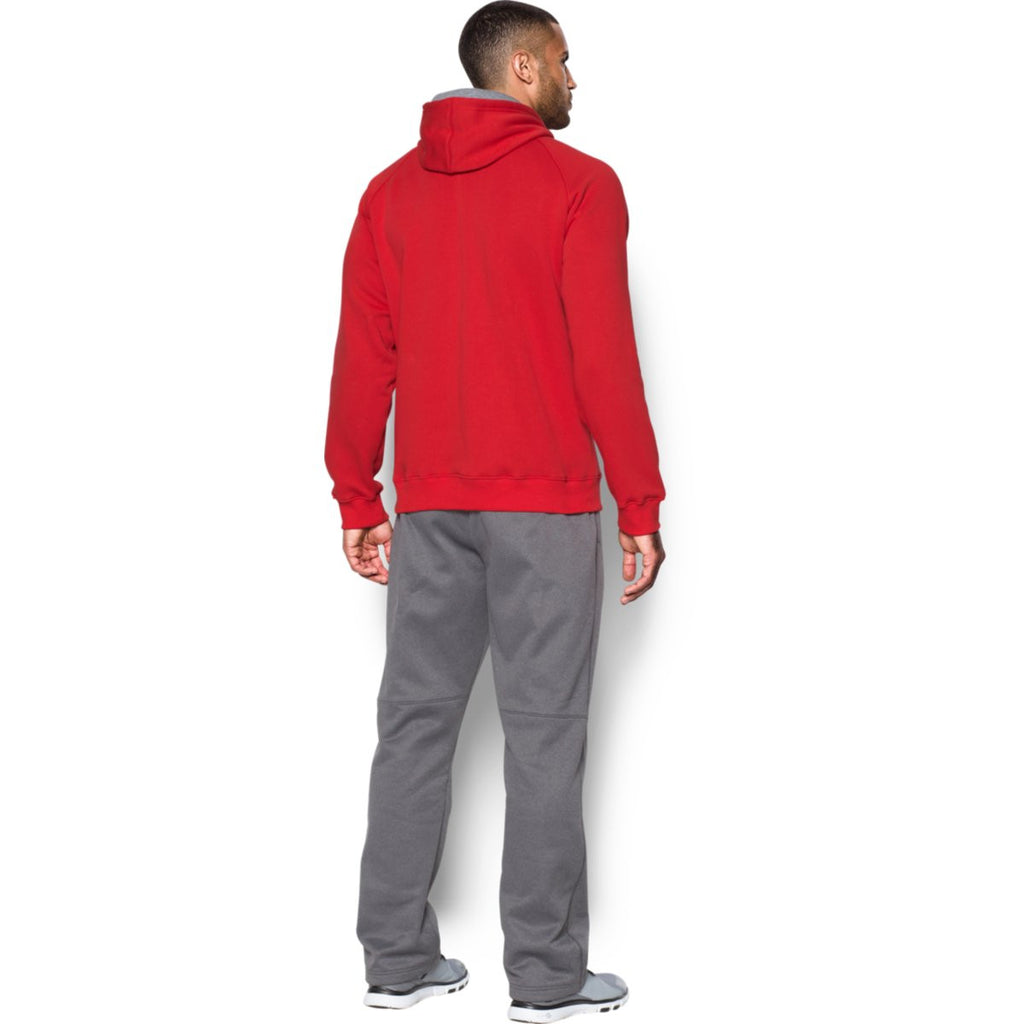 Under Armour Men's Red Rival Fleece Hoodie