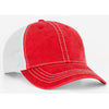 Pacific Headwear Red/White Vintage Adjustable Trucker Mesh Cap