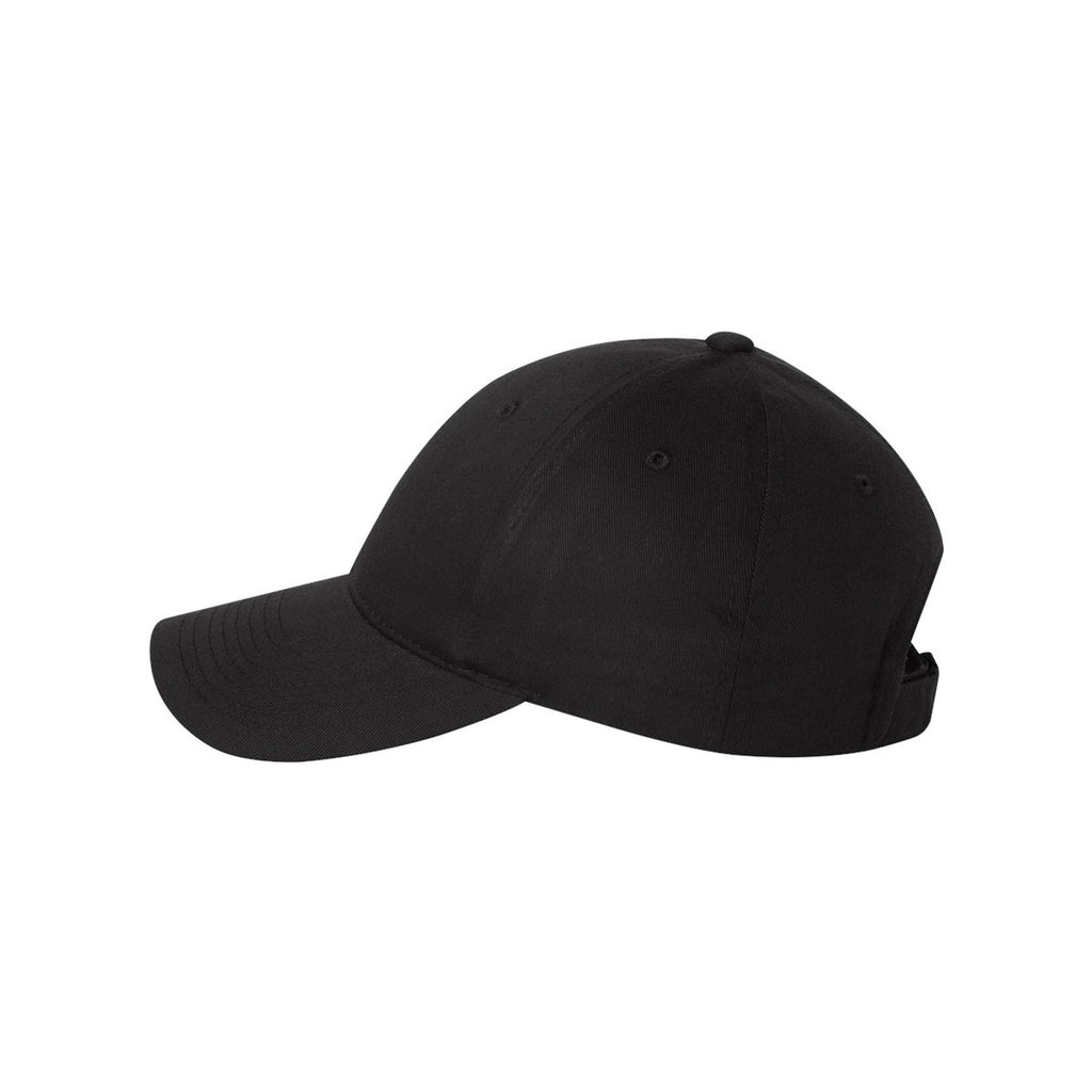 Valucap Black Poly/Cotton Twill Cap