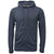 BAW Men's Vintage Navy Burn-Out Full Zip Jacket