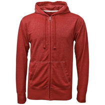 BAW Men's Vintage Red Burn-Out Full Zip Jacket