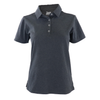 Zusa Women's Black Heather Peachy Polo