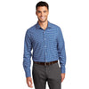 Port Authority Men's True Blue/White City Stretch Shirt