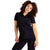 TiScrubs Women's Real Black Stretch One-Pocket Scrub Top