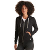 Marine Layer Women's Black/Black Signature Lined Zip Hoodie