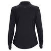 Greg Norman Women's Black Play Dry Tulip Neck 1/4-Zip