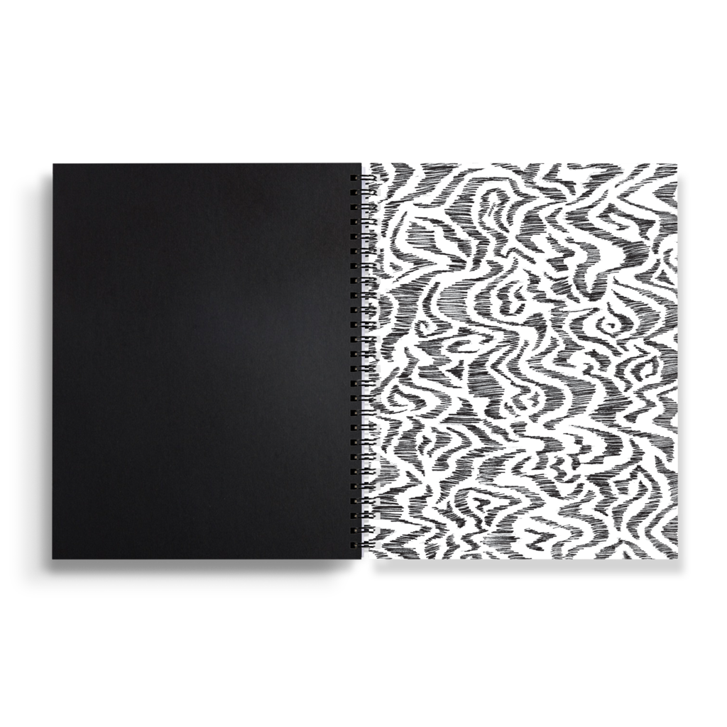 Denik White Medium Wire-O Notebook - 7" x 9"