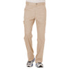 Cherokee Men's Khaki Workwear Revolution Fly Front Drawstring Cargo Pant