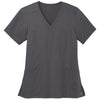 WonderWink Women's Pewter Premiere Flex V-Neck Top