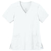 WonderWink Women's White Premiere Flex V-Neck Top